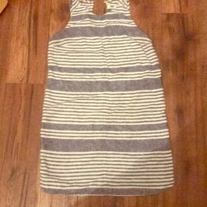 Blue and white sun dress
